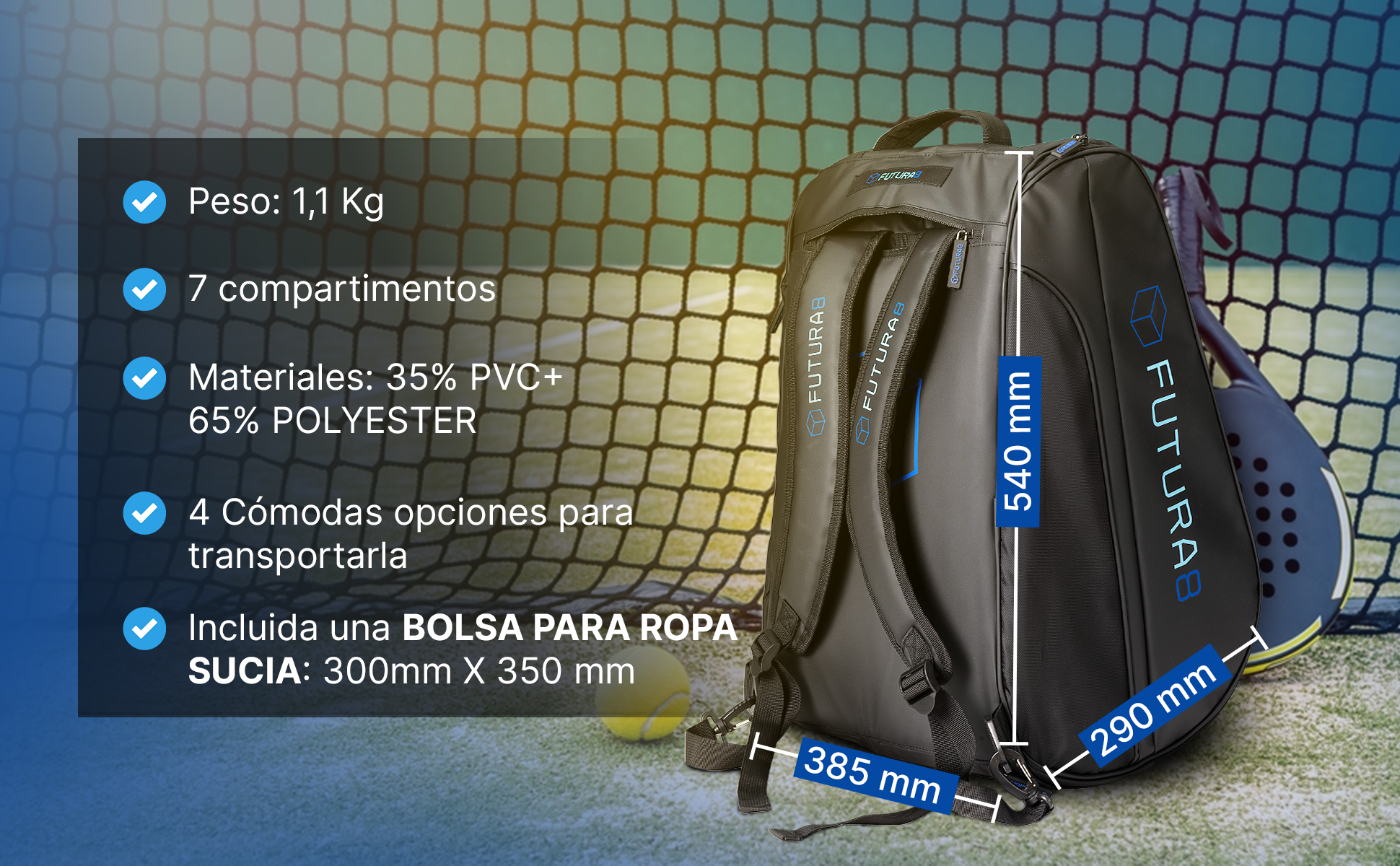 Paletero/Mochila de Padel - Imagen 7