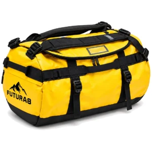 Bolsa duffel impermeable FUTURA8 35 L amarilla y negra
